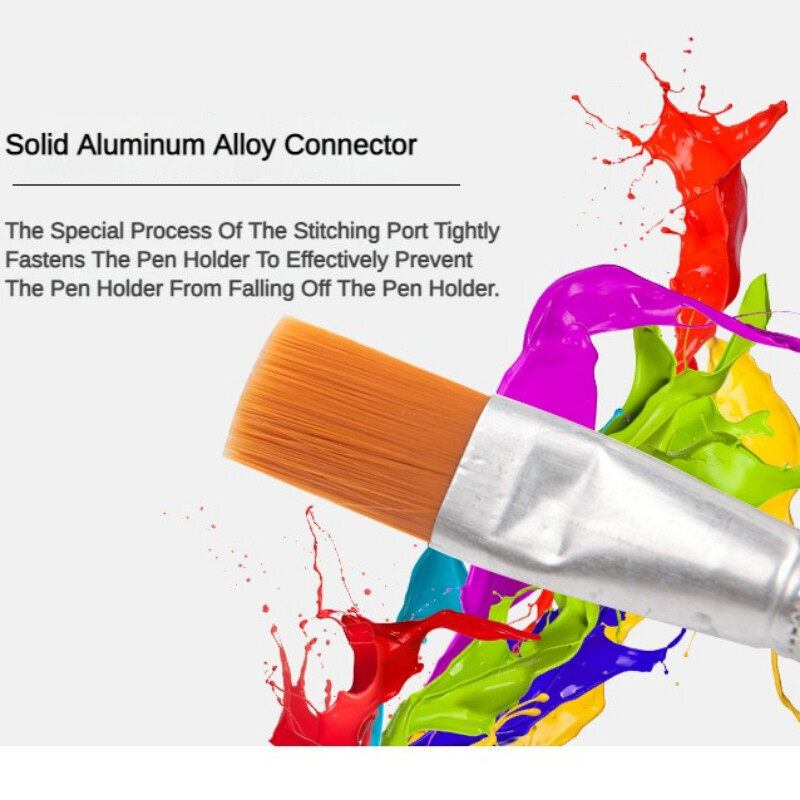 12 tk/komplekt Akvarell-guaššvärvipintslid, erineva kujuga ümmargused, terava otsaga nailonist juuksemaalimispintslikomplekt, kunstitarbed