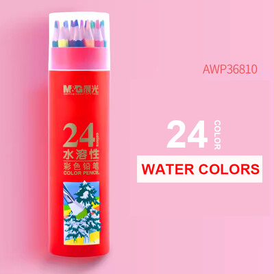 M&G 12/18/24/36/48/72 Vee-/õlivärvipliiatsite komplekt Värviliste pliiatsite joonistamine Kunstitarbed kunstnikule Värvilised pliiatsid lastele