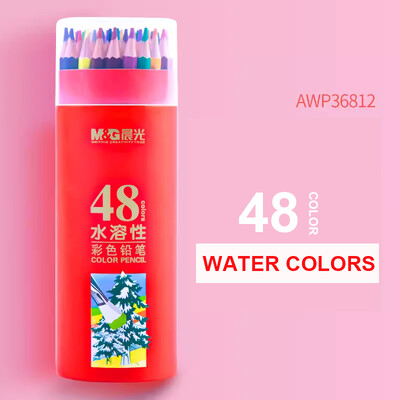 M&G 12/18/24/36/48/72 Vee-/õlivärvipliiatsite komplekt Värviliste pliiatsite joonistamine Kunstitarbed kunstnikule Värvilised pliiatsid lastele
