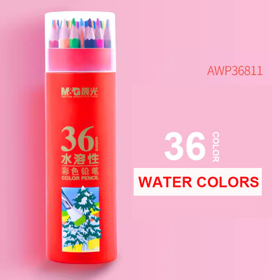 M&G 12/18/24/36/48/72 Vee-/õlivärvipliiatsite komplekt Värviliste pliiatsite joonistamine Kunstitarbed kunstnikule Värvilised pliiatsid lastele