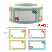 250 de buc Etichete cu nume de culoare Autocolante cu nume personalizate Design cu semnătură personalizată Birou școlar Bebeluș nou-născut Semn pentru cupa de carte