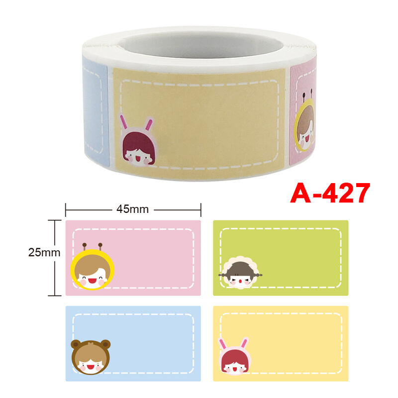 250 de buc Etichete cu nume de culoare Autocolante cu nume personalizate Design cu semnătură personalizată Birou școlar Bebeluș nou-născut Semn pentru cupa de carte