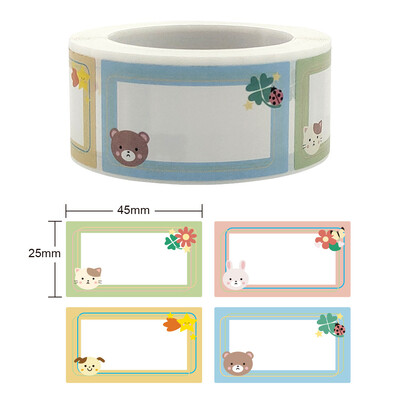 250 buc Etichetă pentru papetărie pachet Etichetă albă Scrie numele autocolant Etichetă autocolantă goală Autocolant pentru papetărie pentru copii