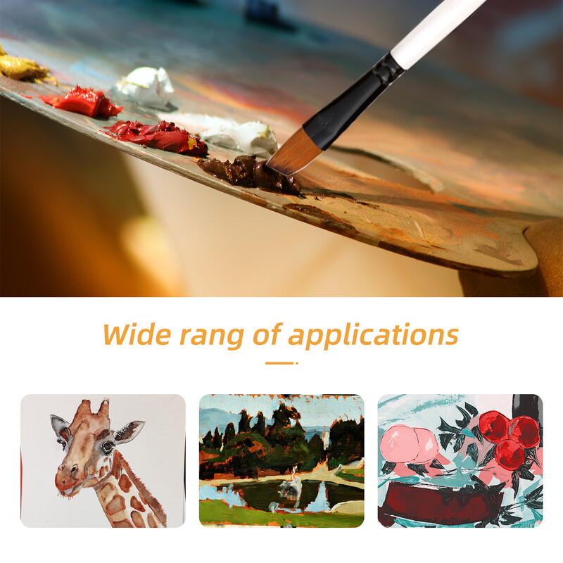 Komplet kistova za crtanje od 24 komada Okrugli kistovi za crtanje s najlonskom dlakom za učenike umjetnike slikare