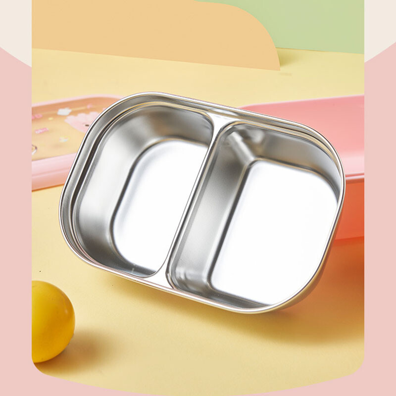 Cutie de prânz Bento cu lingură și pungă termică Recipient de depozitare a alimentelor din oțel inoxidabil 304 încălzit cu apă caldă pentru copii studenți