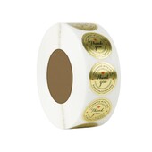 50 buc/vad etichete autocolante formă rotundă auriu dragoste mulțumesc etichete sigiliu etichete album pentru pachete autocolant papetărie 1 inch