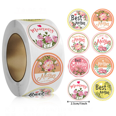 500 de bucăți Autocolante pentru Ziua Mamei Fericite pentru Mame Cadouri de Sărbători Carduri Decor Plic Etichete de Sigilare Autocolante Mulțumiri Scrapbooking