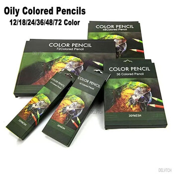 Professional 12/18/24/36/48/72 Colors Oily Colored Pencils 3.0 Lead Wooden Handle set for Artist Drawing Sketch Art Design δώρο