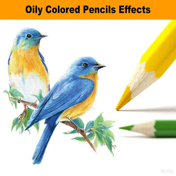 Professional 12/18/24/36/48/72 Colors Oily Colored Pencils 3.0 Lead Wooden Handle set for Artist Drawing Sketch Art Design δώρο