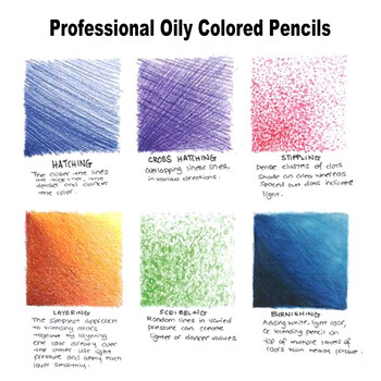 Professional 12/18/24/36/48/72 Colors Oily Colored Pencils 3.0 Lead Wooden Handle set for Artist Drawing Sketch Art Design δώρο