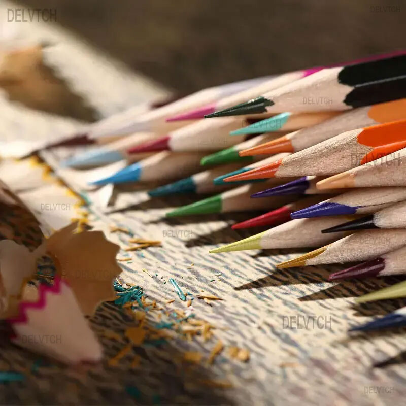 Profesional 12/18/24/36/48/72 de culori Creioane colorate uleioase 3.0 Set de mâner din lemn de plumb pentru artist desenat schiță cadou de design artistic