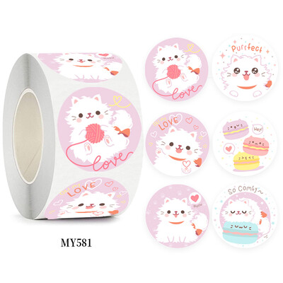 100-500 buc. Autocolante Kawaii cu animale pentru copii Notebook Scrapbooking Decor Autocolante Papetarie Decorare cadou Plic Etichetă sigilată