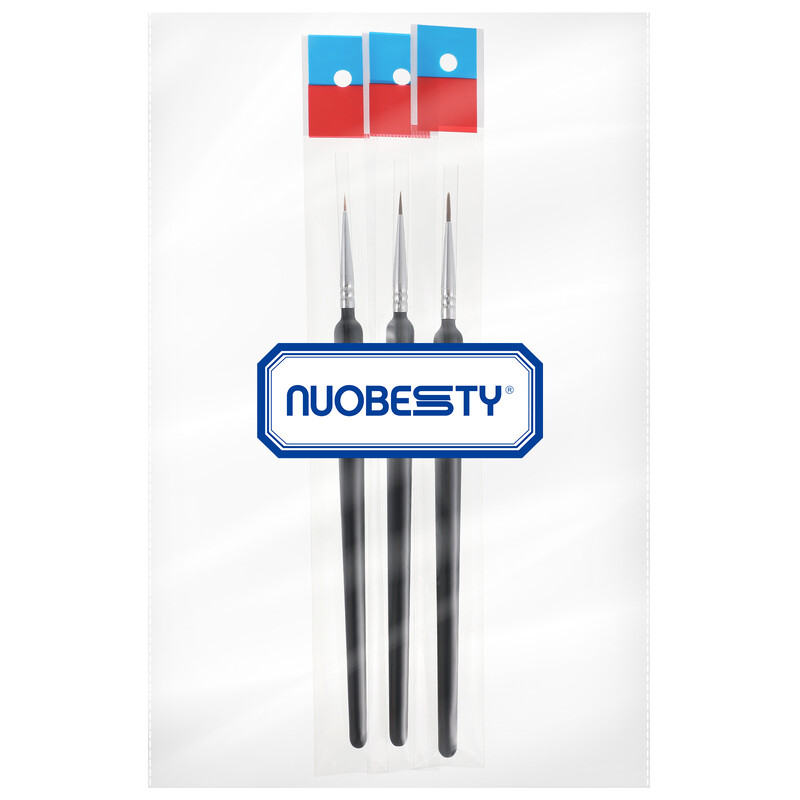 3 τμχ Πινέλα ζωγραφικής Fine Dry Miniature Painting Micro Manicure Μικροσκοπικές λεπτομέρειες Ξύλινο παιδί για παιδιά