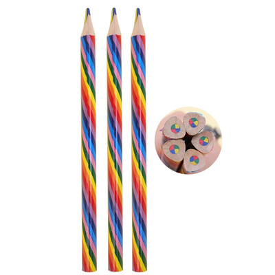 4-1 ks 4 farby gradientné dúhové ceruzky pastelky perá pre študentov deti darček farebné ceruzky umenie maľba kreslenie papiernictvo