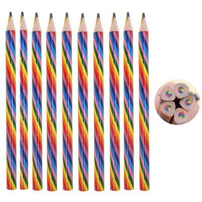 4-1 ks 4 farby gradientné dúhové ceruzky pastelky perá pre študentov deti darček farebné ceruzky umenie maľba kreslenie papiernictvo