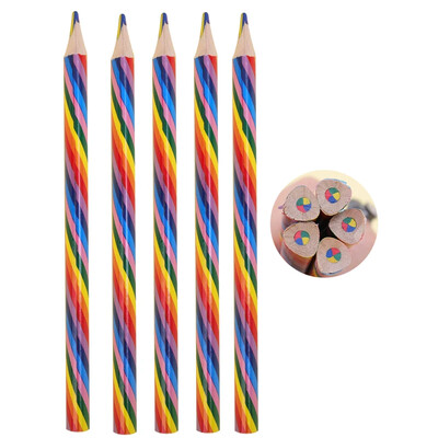 4-1 ks 4 farby gradientné dúhové ceruzky pastelky perá pre študentov deti darček farebné ceruzky umenie maľba kreslenie papiernictvo