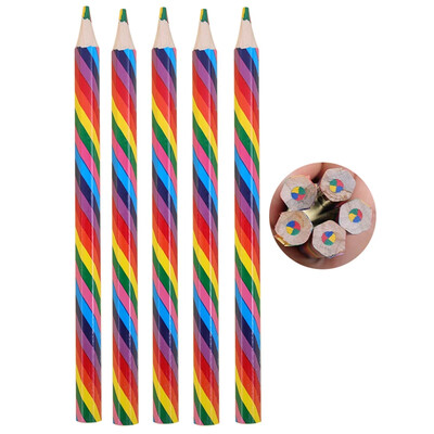 4-1 ks 4 farby gradientné dúhové ceruzky pastelky perá pre študentov deti darček farebné ceruzky umenie maľba kreslenie papiernictvo