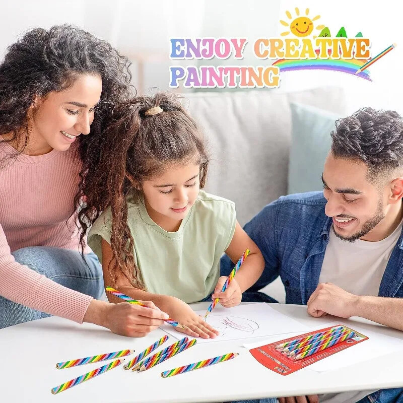 4-1 ks 4 farby gradientné dúhové ceruzky pastelky perá pre študentov deti darček farebné ceruzky umenie maľba kreslenie papiernictvo