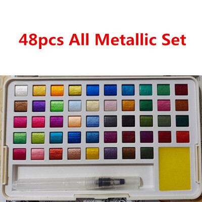 Nail Solid Pigment Akvarell Sinine Metallik Värv Joonis Kroomi Sära pulber Lilled Dekoratsioon Küünepigment