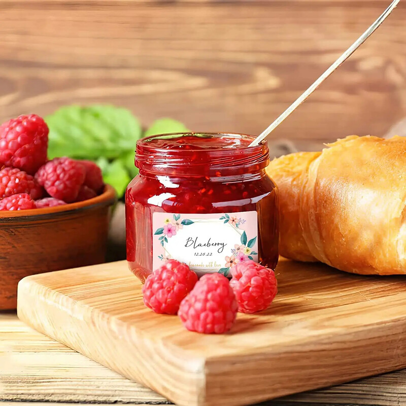 50/100/250PCS Flowers Name Lables Sunflowers Συσκευασία Αυτοκόλλητο Ρολό Αυτοκόλλητα ημερομηνίας Ψυγείο Καταψύκτης Αποθήκευση τροφίμων Μικρό