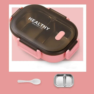 Кутия за обяд Bento от неръждаема стомана. Детска кутия за обяд.