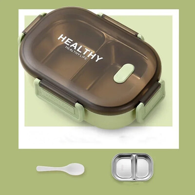 Кутия за обяд Bento от неръждаема стомана. Детска кутия за обяд.