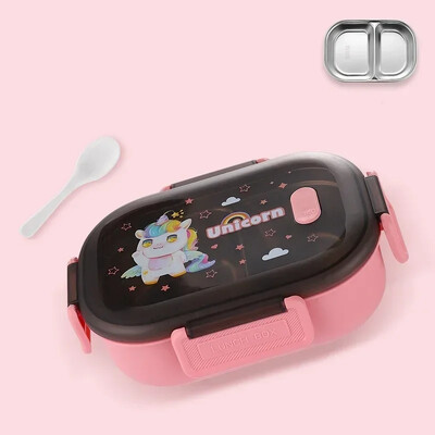 Кутия за обяд Bento от неръждаема стомана. Детска кутия за обяд.