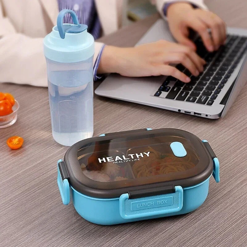 Кутия за обяд Bento от неръждаема стомана. Детска кутия за обяд.