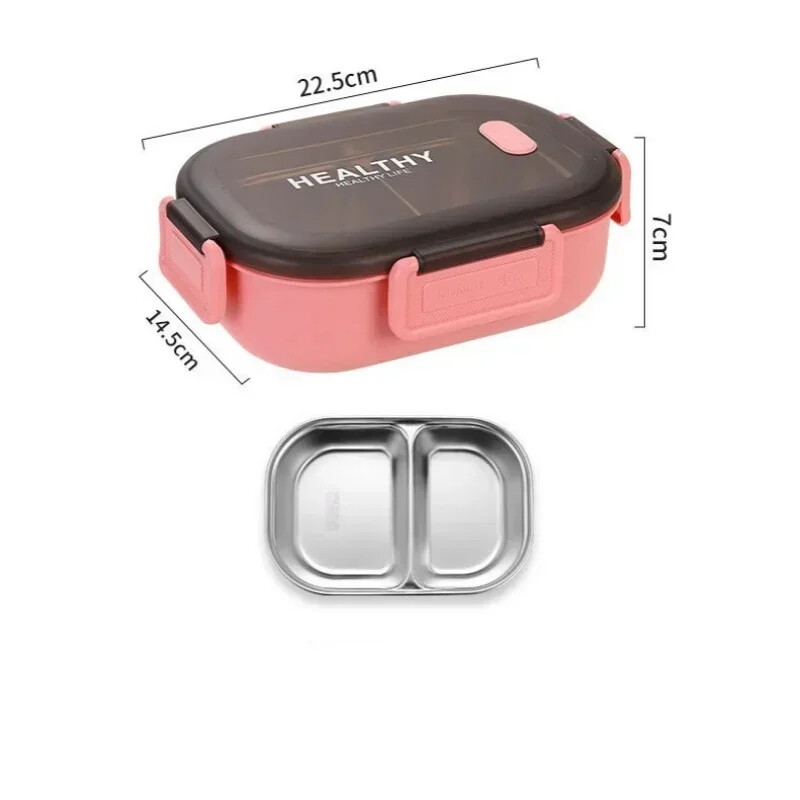 Кутия за обяд Bento от неръждаема стомана. Детска кутия за обяд.