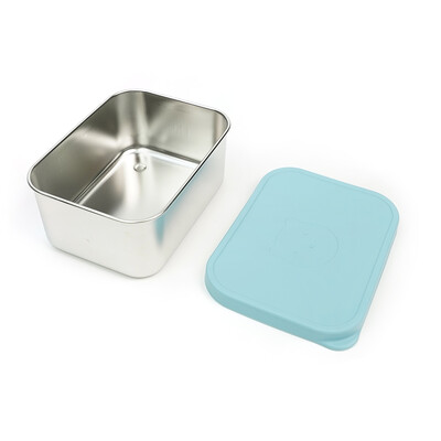 1000 ml Bpa tasuta koolilastele laste suupistete konteiner Bento roostevabast terasest silikoonist lõunakarp silikoonkaanega