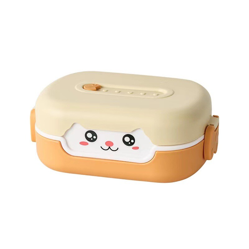 Cutie de prânz japoneze portabile de 700 ml, pentru picnic de camping, rezistente la scurgeri, cu capac, recipient din plastic pentru depozitarea fructelor, cutie bento pentru copii