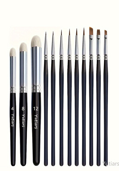 Pictură în miniatură cu pensulă uscată, set de pensule uscate, pensule miniaturale pentru 40K, model la scară și pictură artistică