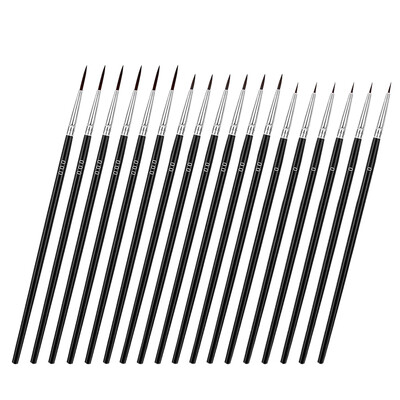 30 τμχ Fine Tip Point Πινέλο Mini Paints Βούρτσες με στυλό για παιδιά Εργαλείο ζωγραφικής Μινιατούρα Παιδί