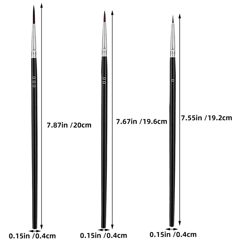 30 τμχ Fine Tip Point Πινέλο Mini Paints Βούρτσες με στυλό για παιδιά Εργαλείο ζωγραφικής Μινιατούρα Παιδί
