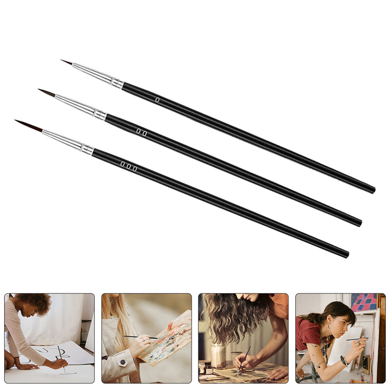 30 τμχ Fine Tip Point Πινέλο Mini Paints Βούρτσες με στυλό για παιδιά Εργαλείο ζωγραφικής Μινιατούρα Παιδί