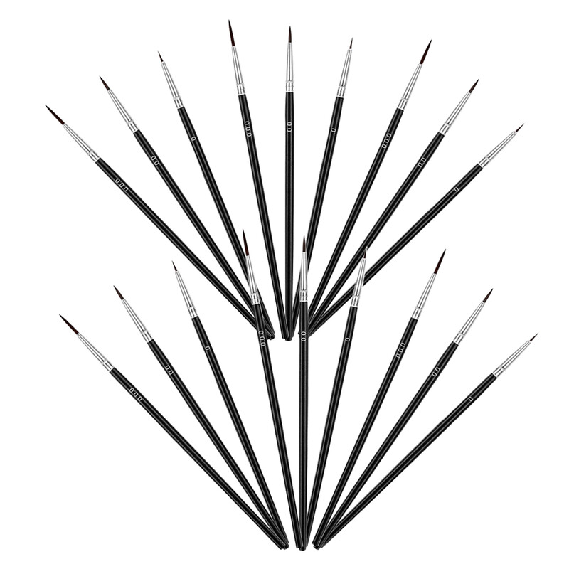 30 τμχ Fine Tip Point Πινέλο Mini Paints Βούρτσες με στυλό για παιδιά Εργαλείο ζωγραφικής Μινιατούρα Παιδί