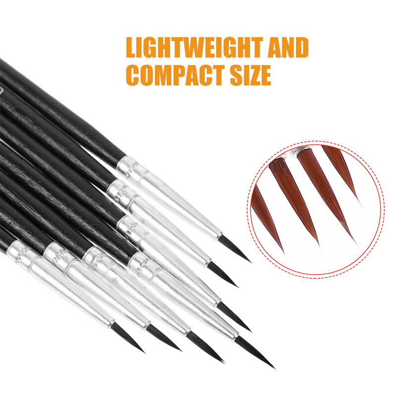 30 τμχ Fine Tip Point Πινέλο Mini Paints Βούρτσες με στυλό για παιδιά Εργαλείο ζωγραφικής Μινιατούρα Παιδί