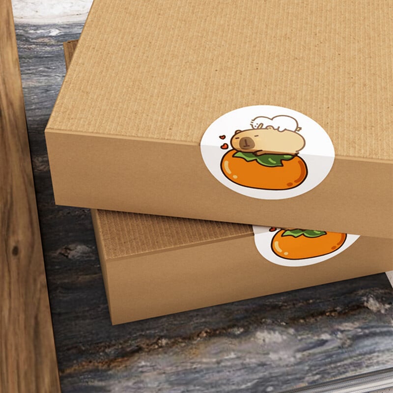 500 vnt. / Susukamas kapibaros lipdukas Mielas vandeniui atsparus grafiti estetinis dekoratyvinis bagažas Nešiojamojo kompiuterio puodelis Telefono dienoraščio knyga Vaikų lipdukai žaislas