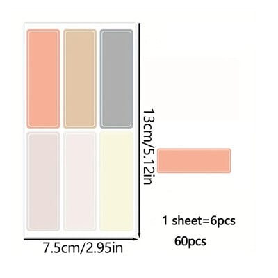 Autocolante asortate, impermeabile, autoadezive, etichete colorate detașabile, etichete cu nume, sticle, fișier, document, rechizite școlare pentru acasă