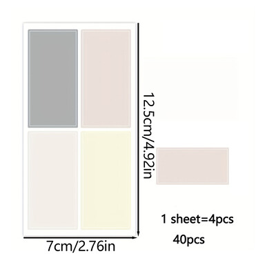 Autocolante asortate, impermeabile, autoadezive, etichete colorate detașabile, etichete cu nume, sticle, fișier, document, rechizite școlare pentru acasă