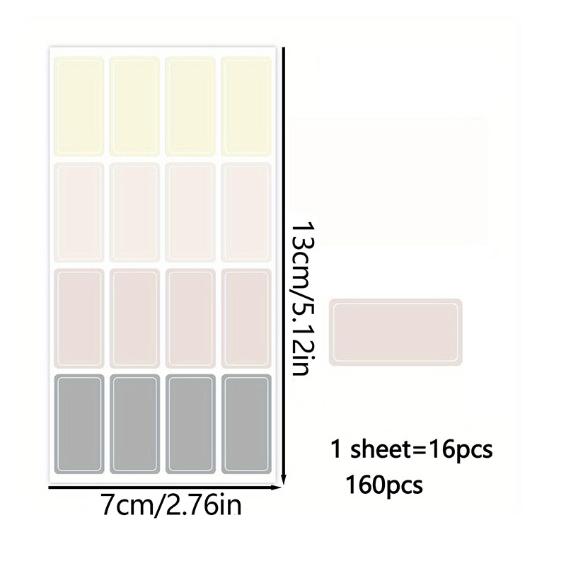 Autocolante asortate, impermeabile, autoadezive, etichete colorate detașabile, etichete cu nume, sticle, fișier, document, rechizite școlare pentru acasă