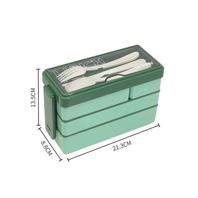 1 комплект преносима кутия за обяд за деца, възрастни, студенти, многофункционална, непропусклива, запечатана кутия за микровълнова фурна, контейнери за съхранение на храна