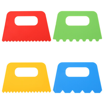 4 buc. perie de vopsea pentru graffiti, perii pentru copii, artizanat, instrumente de desen, pictura, bricolaj, raclete de linie din plastic, copii mici