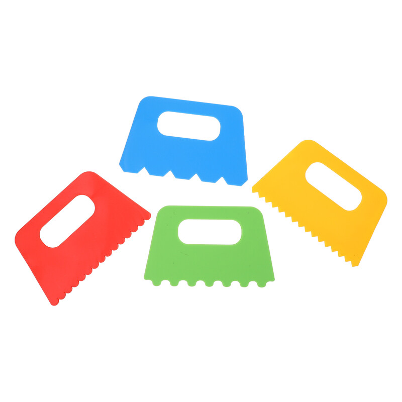 4 buc. perie de vopsea pentru graffiti, perii pentru copii, artizanat, instrumente de desen, pictura, bricolaj, raclete de linie din plastic, copii mici