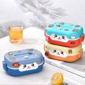 Cutie de prânz Bento, drăguță, Kawaii, pentru copii, școlari, copii, în stil japonez, grădiniță, pentru copii, pâine, sandviș, cutie portabilă pentru mâncare