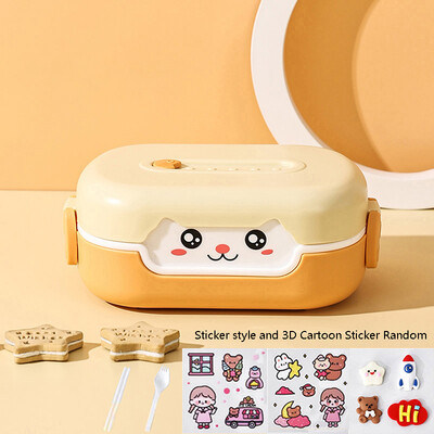 Cutie de prânz Bento, drăguță, Kawaii, pentru copii, școlari, copii, în stil japonez, grădiniță, pentru copii, pâine, sandviș, cutie portabilă pentru mâncare
