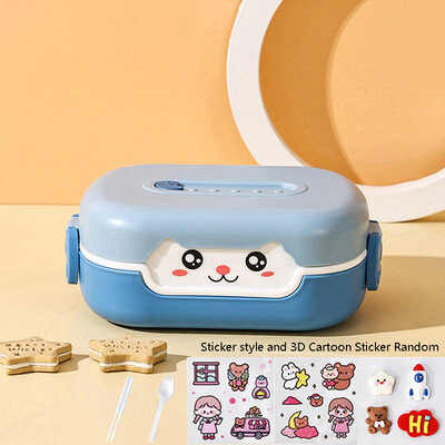 Cutie de prânz Bento, drăguță, Kawaii, pentru copii, școlari, copii, în stil japonez, grădiniță, pentru copii, pâine, sandviș, cutie portabilă pentru mâncare