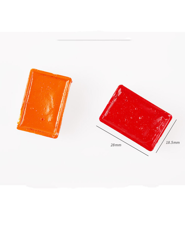 Rusiška balta naktis 16/24 spalvų kietos akvarelės dažai, skaidrūs pigmentiniai piešimo dažymo reikmenys