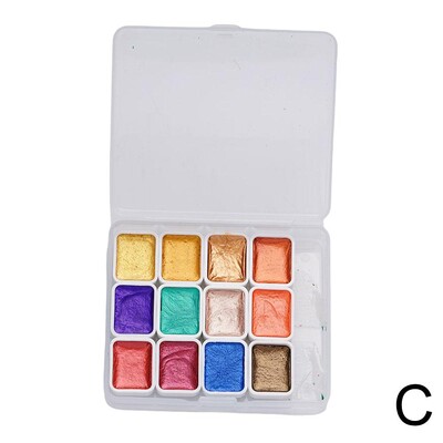 12/20/24/56 Boje sedefaste jednobojne vodene boje Mineral Pearl Pigment Set Art Glitter School Printers Nail Dec