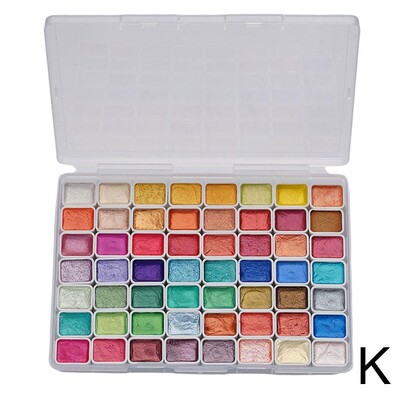 12/20/24/56 Boje sedefaste jednobojne vodene boje Mineral Pearl Pigment Set Art Glitter School Printers Nail Dec